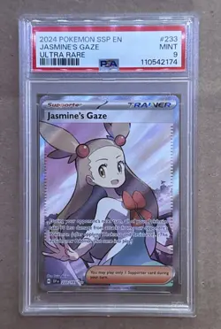 2024 POKEMON SSP EN-SURGING SPARKS ULTRA RARE #233 JASMINE'S GAZE PSA 9 - Image 1