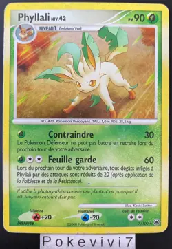 Carte Pokemon PHYLLALI 7/100 HOLO Diamant et Perle D&P FR OCCASION - Image 1