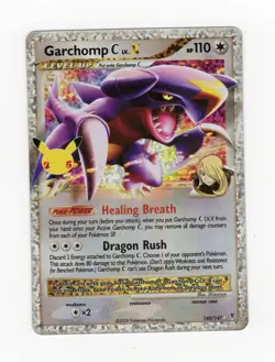 Garchomp C LV. X Holo 145/147 Celebrations Classic Collection Pokemon - Image 1