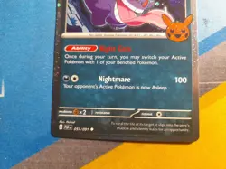 2024 Pokemon Trick Or Trade - Gengar 57/91 - Cosmos Holo NM - Image 5