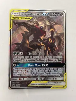 Pokemon TCG Umbreon and Darkrai GX SM241 Tag Team Promo S&M LP - Image 1