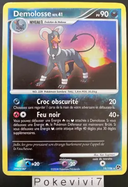 Carte Pokemon DEMOLOSSE 18/106 RARE REVERSE Diamant et Perle D&P FR OCCASION - Image 1
