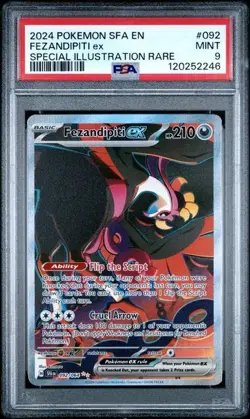 PSA 9 Fezandipiti ex Special Illustration Rare Shrouded Fable 092/064 Pokemon Ca - Image 1