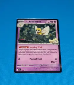 Pokemon TCG Lillie's Ribombee SV-P 183 Staff Prerelease Promo Journey Together - Image 1