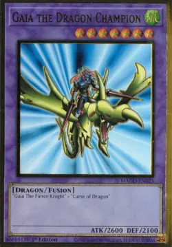 Yu-Gi-Oh! Gaia the Dragon Champion 1st Ed. MAGO-EN025 Premium Gold Rare NM/LP x1 - Image 1