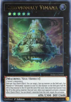 Yu-Gi-Oh! Chronomaly Vimana 1st Ed. DAMA-EN044 Ultra Rare NM/LP x1 - Image 1