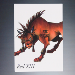 SQUARE ENIX FINAL FANTASY VII ANNIVERSARY ART MUSEUM RED XIII TC CARD #1-005 - Image 1