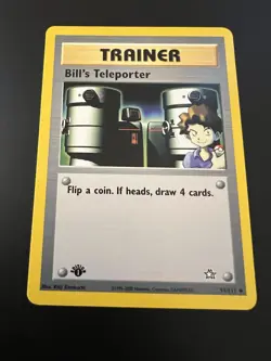 Bill’s Teleporter 91/111 Neo Genesis 1st Edition 2000 Pokemon Card Uncommon NM - Image 1