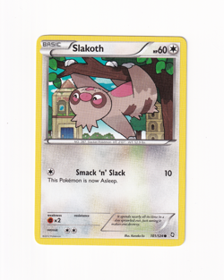 Slakoth 101/124 Dragons Exalted 2012 Regular Pokemon Card Moderately Played MP - Image 1
