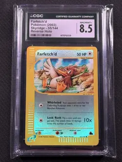 Pokemon Farfetch'd Skyridge 55/144 CGC 8.5 Reverse Holo 2003 - Image 1