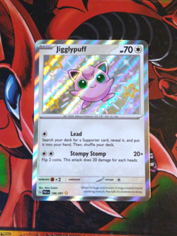 Jigglypuff - 198/091 - Shiny Holo Rare - Paldean Fates Pokemon TCG LP+ - Image 1