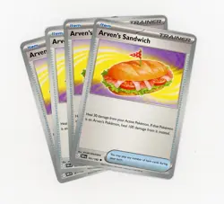 4x Arven's Sandwich 161/182 Uncommon Playset Destined Rivals Pokemon TCG M/NM - Image 1