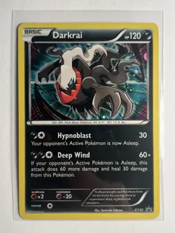 Pokemon Darkrai Black Star Promo COSMOS HOLO Foil XY22 - Excellent Condition - Image 1