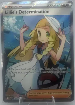 Pokemon Lillie's Determination 169/132 Me01 Mega Evolution Full Art Holo English - Image 1
