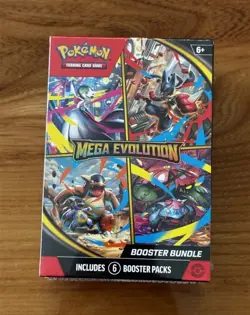 POKEMON TCG MEGA EVOLUTION BOOSTER BUNDLE FACTORY SEALED BOX 6 Way Undervalued! - Image 1