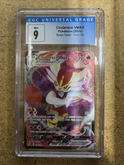 2020 Pokemon Rebel Clash Cinderace VMAX #36 CGC 9 - Image 1