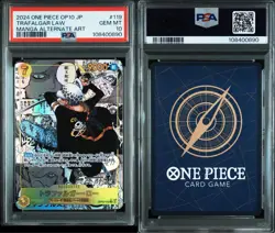 PSA10 Trafalgar Law OP10 119 SEC Comic Parallel One Piece Card Royal Bloodline - Image 1