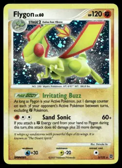 Flygon Secret Wonders HEAVY HOLO BLEED DOUBLE SWIRL 5/132 Pokemon TCG - Image 1