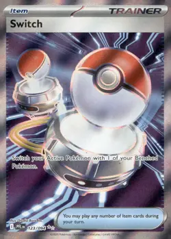 Switch 123/094 Ultra Rare Phantasmal Flames Pokemon Near Mint - Image 1