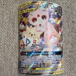 Pokemon Togepi & Cleffa & Igglybuff GX TAG TEAM Full Art Cosmic Eclipse 143a - Image 1