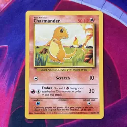 Charmander 46/102 Base Set ENGLISH Pokemon TCG NM/LP - Image 1