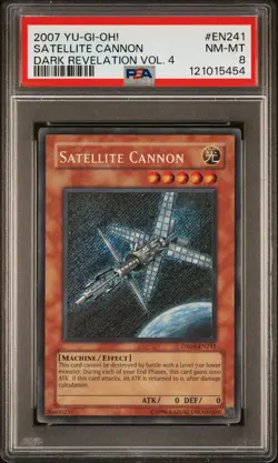 2007 YU-GI-OH! DARK REVELATION VOL. 4 #EN241 SATELLITE CANNON PSA 8 - Image 1