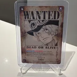 One Piece Sabo OP13-120 WANTED | OP13 Carrying on his Will | SP | NM/M | EN - Image 1