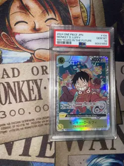 Bandai Monkey D. Luffy Foil OP07-109 500 Years in the Future One Piece PSA 10 - Image 1