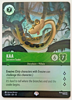 Kaa Secretive Snake 212/204 EN 10 Whispers - Lorcana Disney - English - Image 1