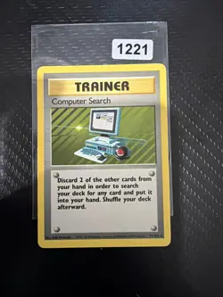 Pokemon Card - Computer Search 71/102 Base Set Non Holo Rare WOTC - Image 1