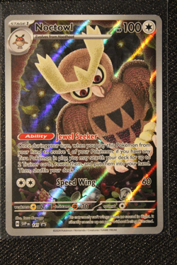 Pokemon TCG Noctowl 141 Sv: Scarlet & Violet Promo Cards Holo Near Mint - Image 1