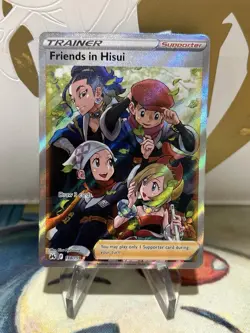 Friends in Hisui 148/159 Crown Zenith Full Art Ultra Rare Holo Pokemon Card NM - Image 1