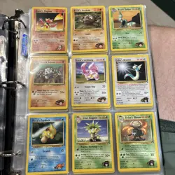 Pokemon TCG Card Lot Of 87 - Unlimited Gym Heroes Binder Pages Mostly LP/NM - Image 3