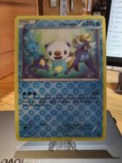 's Oshawott 3D JUMBO Jumbo Card w/Nameplate Rare Black Star Promo Pokemon NM ! - Image 1