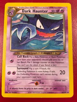 Dark Haunter 36/105 Neo Destiny Regular Pokemon Card - Image 1