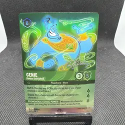 Genie - Powers Unleashed 20 D100 Alternate Art Disney100 Promo Lorcana Card - Image 1