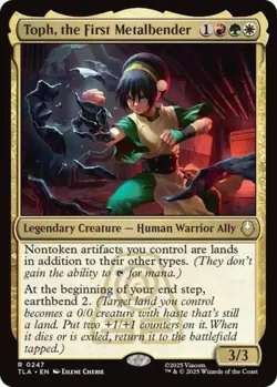 Toph, the First Metalbender -Foil Near Mint MTG Avatar: The Last Airbender - Image 1