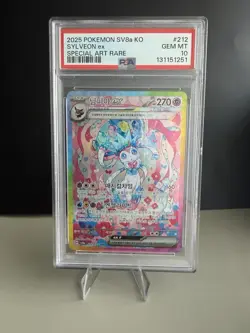 Pokemon TCG Sylveon EX KOREAN Terastal Festival Card PSA 10 212/187 PSA 10 - Image 1