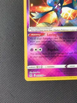 069/196 RADIANT GARDEVOIR HOLO RARE LOST ORIGIN POKEMON CARD - Image 5