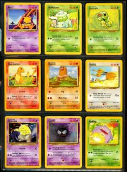 1999 Pokemon BASE SET Unlimited Edition COMPLETE Non Holo COMMON Cards Lot WotC - Image 2