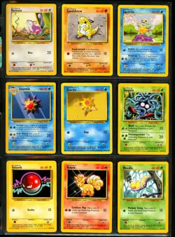 1999 Pokemon BASE SET Unlimited Edition COMPLETE Non Holo COMMON Cards Lot WotC - Image 4