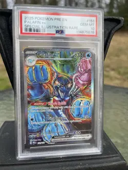 Pokemon TCG Palafin EX PSA 10 Prismatic Evolutions Sir English Card 151/131 - Image 1
