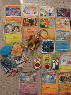 27 Pokemon Card Bundle + Pokemon / Anime Merch Extras BNHA + Kiki's Delivery - Image 2