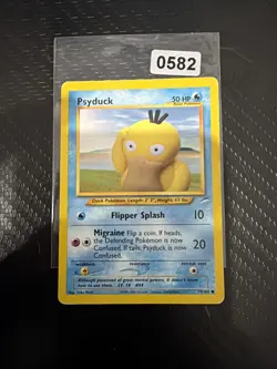 Psyduck 79/105 Neo Destiny Unlimited Pokemon Card Yuka Morii LP/MP - Image 1