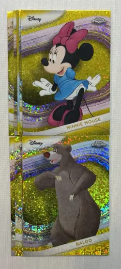 2025 Topps Disney Chrome YELLOW MINI DIAMOND REFRACTOR Cards #1-200 - You Pick! - Image 1