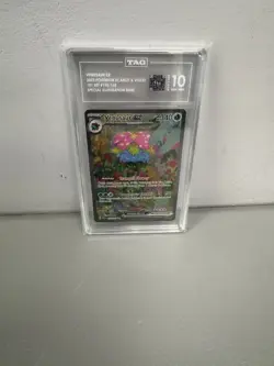 2023 Pokemon S&V Venusaur Ex 151 Set 198/165 Special Illustration Rare TAG 10 - Image 1