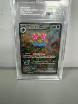 2023 Pokemon S&V Venusaur Ex 151 Set 198/165 Special Illustration Rare TAG 10 - Image 3