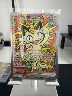 Pokemon Meowth ex 121/088 Perfect Order Holo Full Art - Image 1