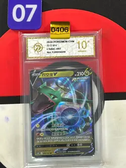 2024 Rayquaza V RR CS4bC-097/132 Pokemon Card Chinese Grade10 - Image 1
