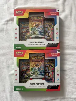2x Pokemon TCG First Partner Illustration Collection Series 1. New Sealed - Image 1